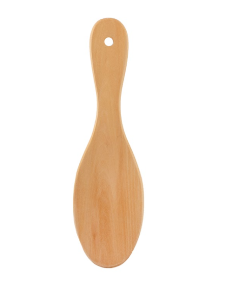 Brosse pneumatique bois 7 rangées de poils en bois 22 cm