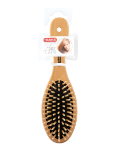 Brosse pneumatique bois 7 rangées de poils en bois 22 cm