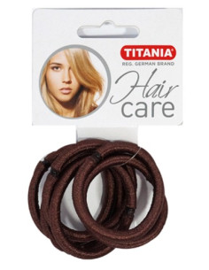 6 élastiques D5 cm/6 mm marron
