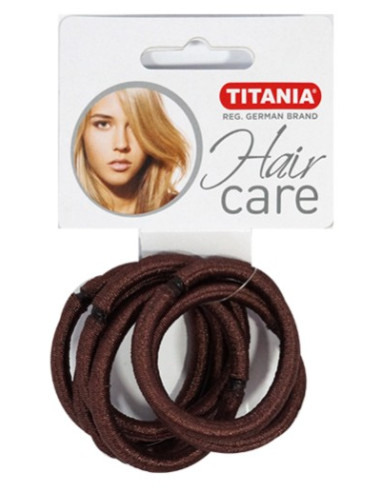 6 élastiques D5 cm/6 mm marron