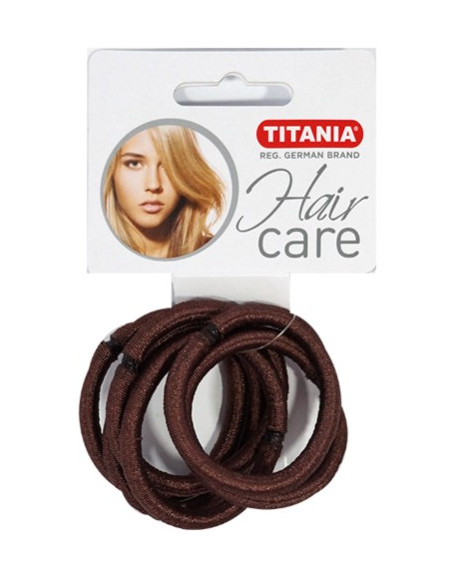 6 élastiques D5 cm/6 mm marron