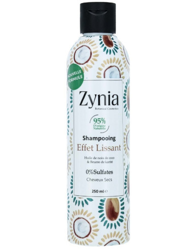 Shampoing Effet lissant "Karité Coco" 250ML Zynia