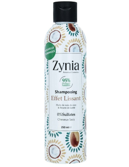 Shampoing Effet lissant "Karité Coco" 250ML Zynia