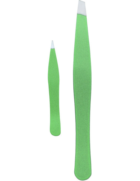 Set De 2 Pinces à Epiler "Vert"