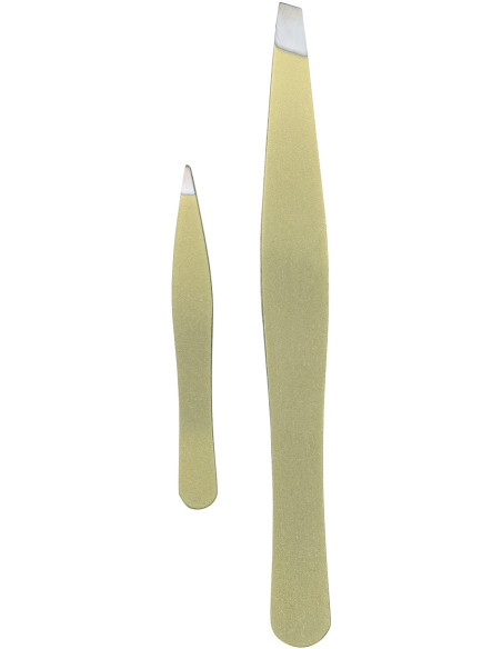 Set De 2 Pinces à Epiler "Gold" TITANIA
