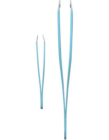 Set De 2 Pinces à Epiler "Bleu Satine" TITANIA