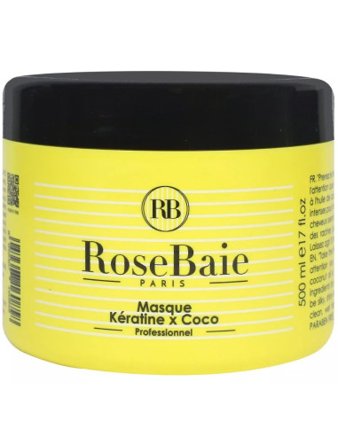 Rose Baie "Masque Kératine et Huile de Coco" 500ML