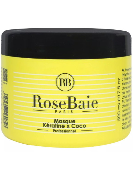 Rose Baie "Masque Kératine et Huile de Coco" 500ML