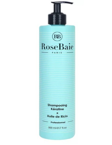 Rose Baie "Shampoing Kératine et Huile de Ricin" 500ML