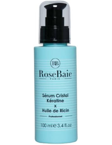 Rose Baie "Sérum Cristal Kératine et Huile de Ricin" 100ML