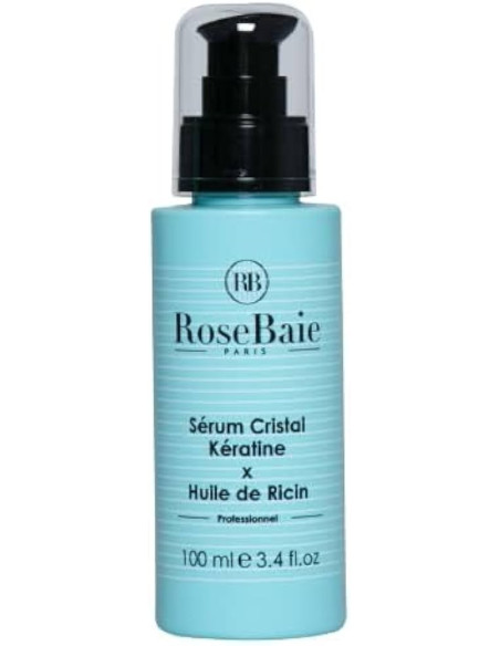 Rose Baie "Sérum Cristal Kératine et Huile de Ricin" 100ML