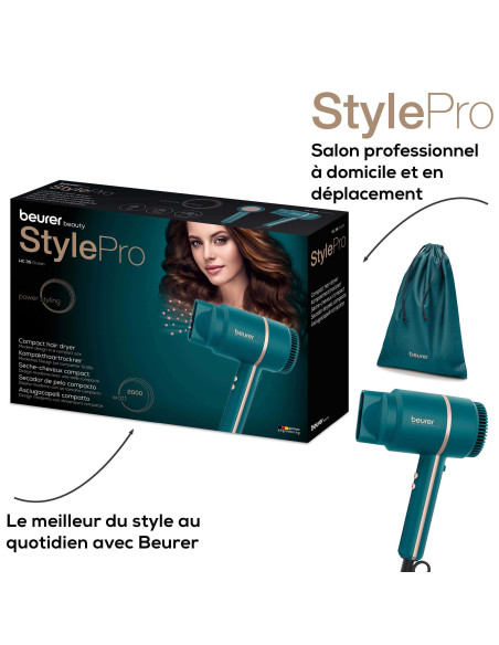 Sèche-cheveux compact HC35 Ocean 2000W