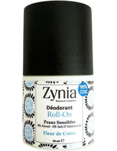Déodorant Roll-On "Fleur De Coton" 50ML Zynia