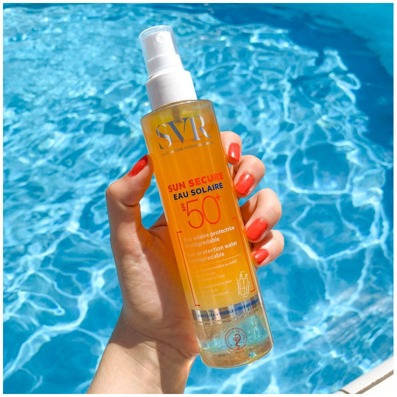 SUN SECURE "Eau solaire protectrice SPF 50+" 200 ml