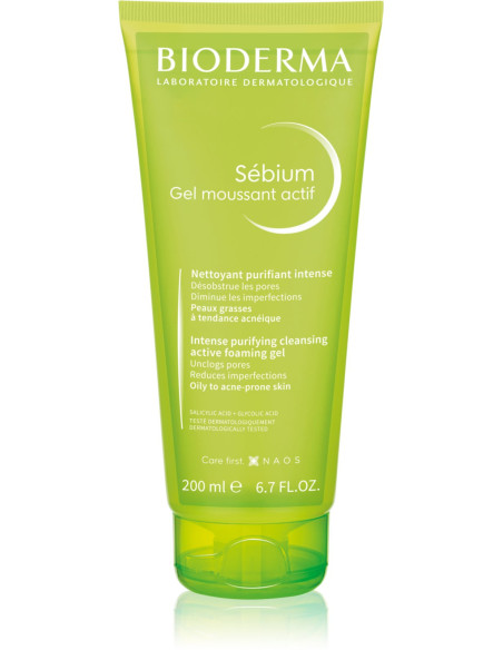 Gel Moussant Actif "Sebium" 200ML