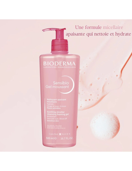 Gel Moussant "Sensibio" 500ML