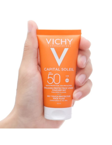 Capital Soleil "Émulsion Protectrice Toucher Sec SPF50" 50 ml