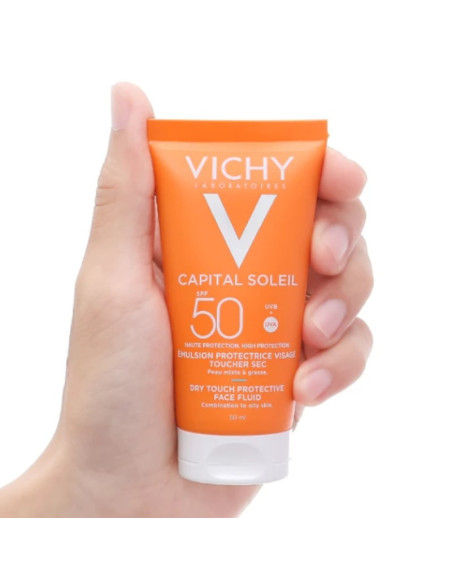 Capital Soleil "Émulsion Protectrice Toucher Sec SPF50" 50 ml