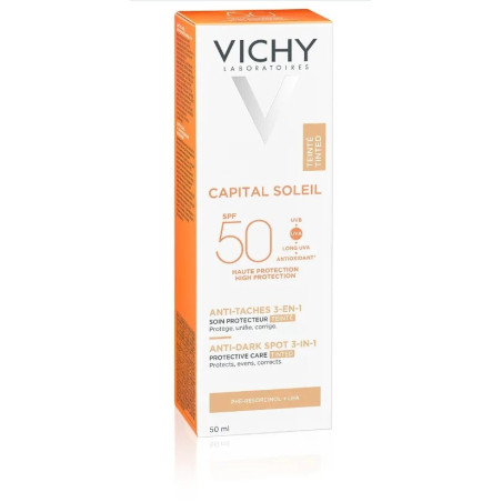 Capital Soleil "Soin Anti Tache Teinté 3en1 SPF50" 50 ml