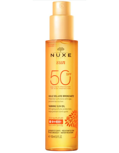 Huile Solaire Bronzante Visage Et Corps SPF50
