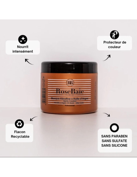 Masque "Kératine et Huile d'argan" 500ml