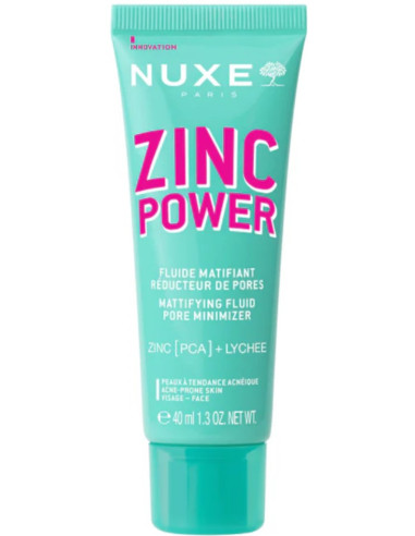 Zinc Power "Fluide Matifiant Réducteur De Pores" 40ml