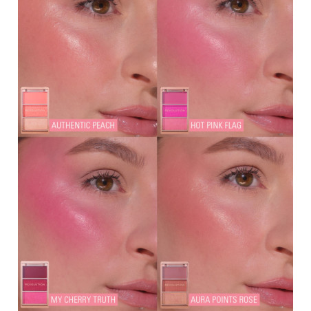 Blush Trio " Hot Pink Flag "