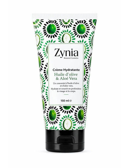 Zynia Crème Hydratante Huile D'olive & Aloe Vera 150ML beauty store