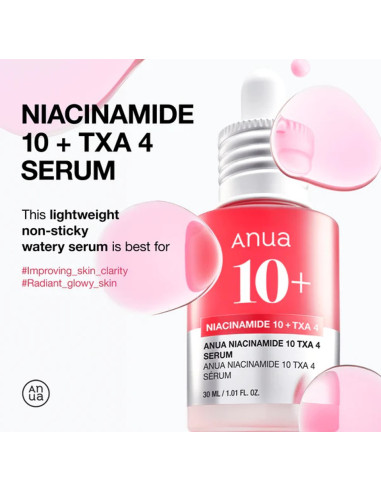 Sérum Anti-Taches Niacinamide + TXA Anua 30ml | Beautystore