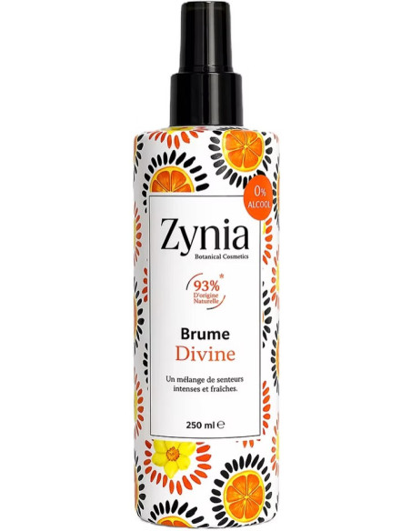 Brume Parfumée Divine Zynia 250ml – body splash sans alcool, senteurs intenses corps et cheveux