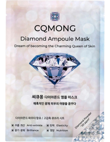 Masque en Tissu Coréen Diamond Ampoule CQMONG | Beautystore