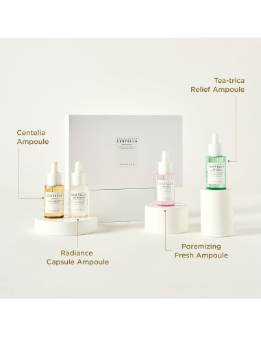 Coffret 4 Ampoules Centella Asiatica SKIN1004 | Beautystore