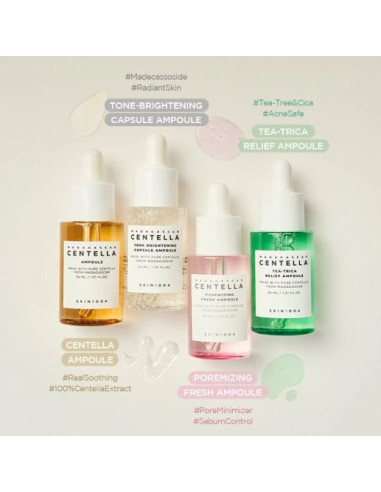 Coffret 4 Ampoules Centella Asiatica SKIN1004 | Beautystore