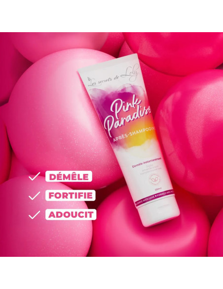 Après-Shampoing Pink Paradise Loly 250ml – Ultra Démêlant | Beautystore.tn