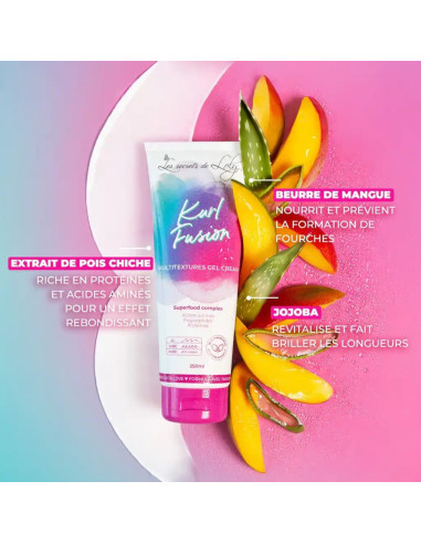 Kurl Fusion – Gel crème 3-en-1 cheveux multi-texturés 250ml | Les Secrets de Loly