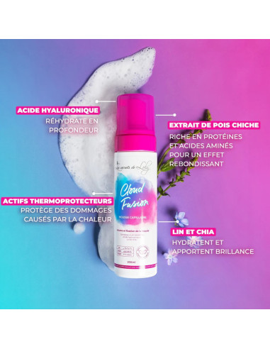 Cloud Fusion – Mousse capillaire boucles volume & définition 200ml | Les Secrets de Loly