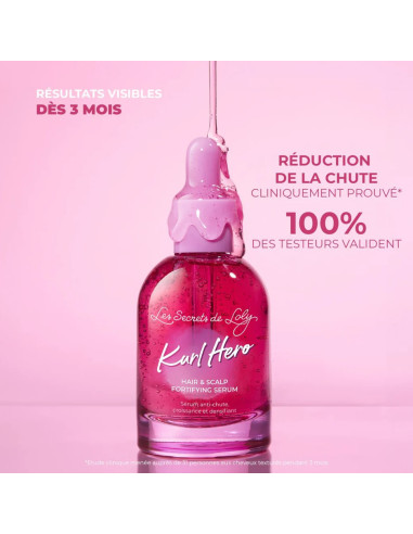 Kurl Hero – Sérum anti-chute croissance & densifiant 50ml | Les Secrets de Loly