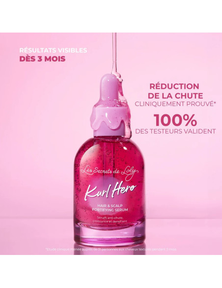 Kurl Hero – Sérum anti-chute croissance & densifiant 50ml | Les Secrets de Loly