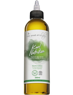 Kurl Nutrition – Huile capillaire 3-en-1 bain d'huile, finition & spray 250ml | Les Secrets de Loly