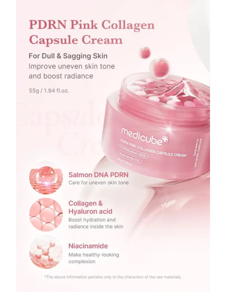 PDRN Pink Collagen Capsule Cream  Medicube │ BeautyStore