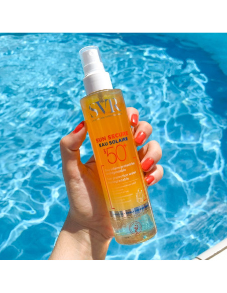SUN SECURE "Eau solaire protectrice SPF 50+" 200 ml
