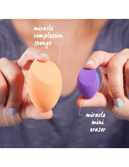 Eponge " 4 Mini Miracle Complexion " real techniques | beautystore.tn